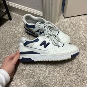 New Balance 550 White and Navy